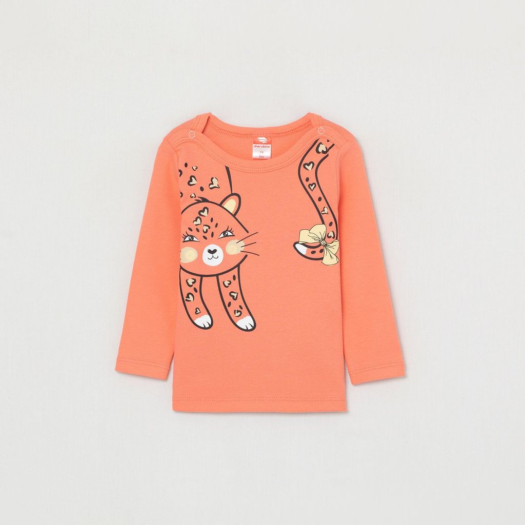 CRB wear/CWNG 62943-28-299 Джемпер для девочки, персиковый/Ex.Cherubino  фото 2