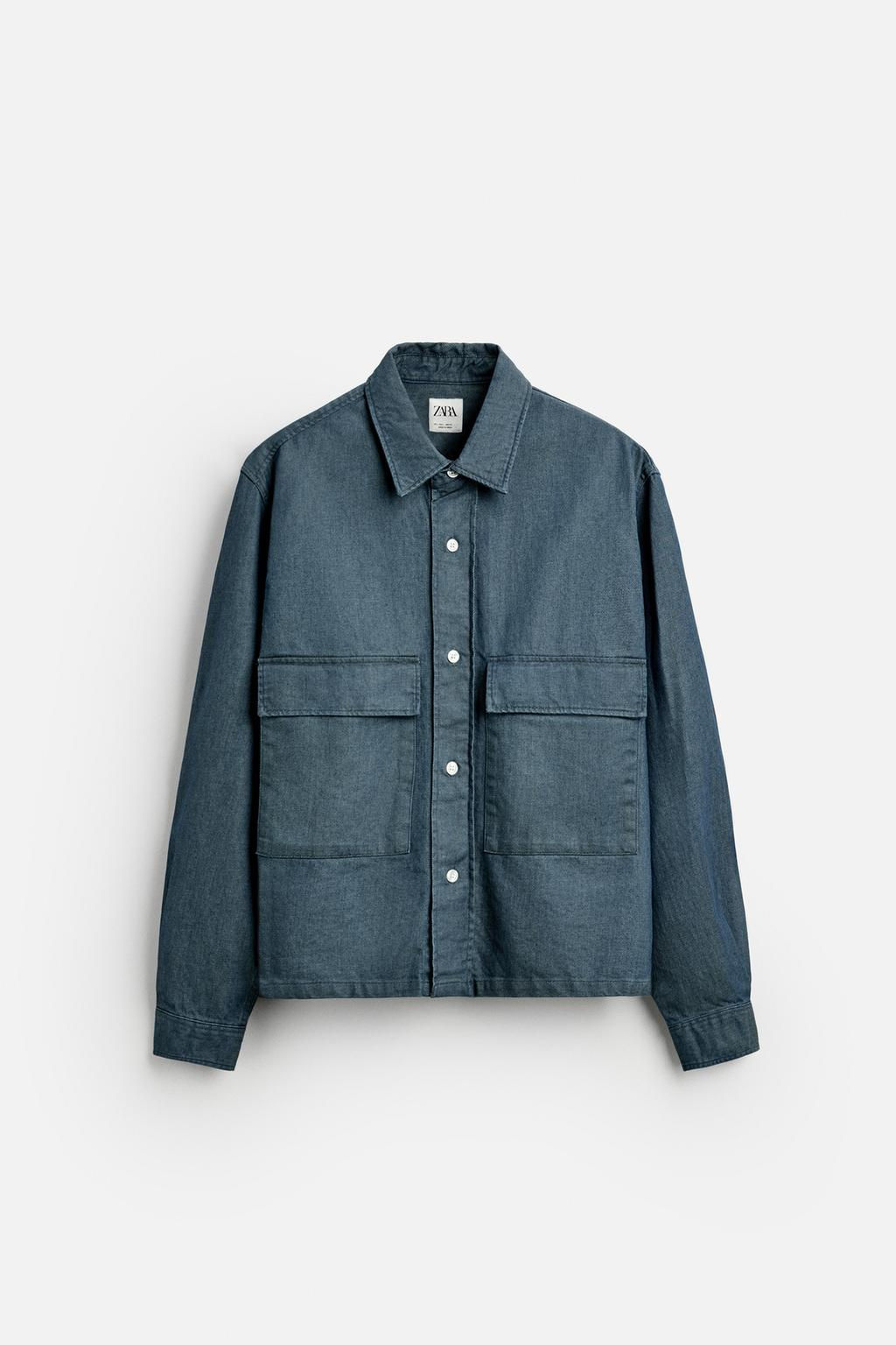 OVERSHIRT WITH POCKETS - Zara фото 6
