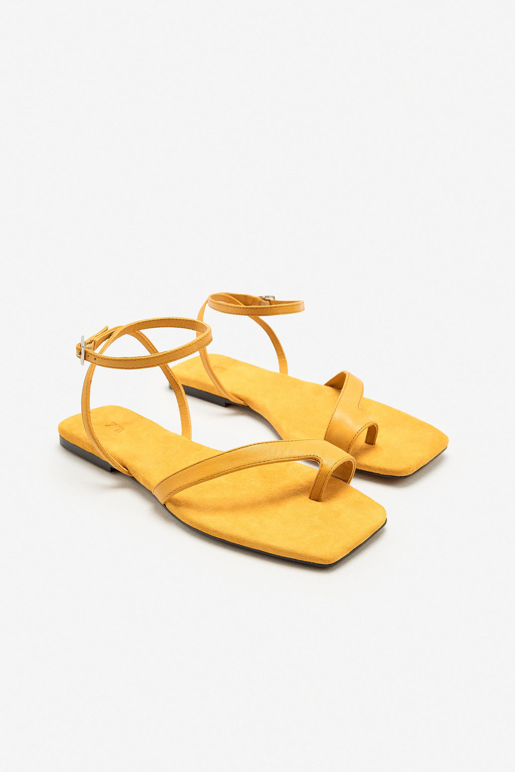 LIMITED EDITION FLAT SPLIT SUEDE SANDALS - Zara фото 9