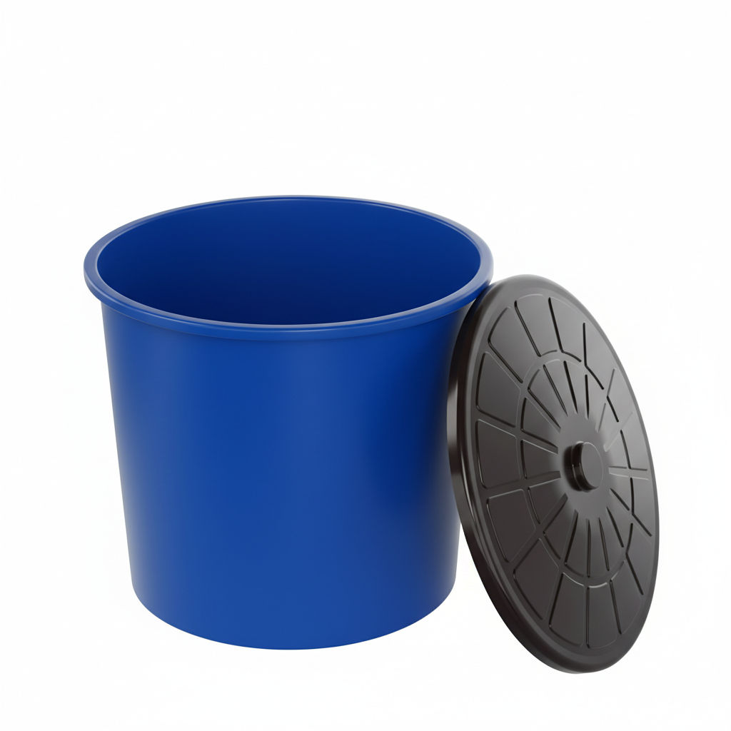 Бак универсальный 75л (с крышкой)(синий) М3466