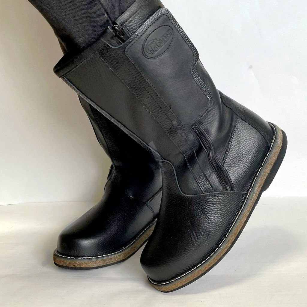 Сапоги мужские Алтай, черные, войлочная подошва