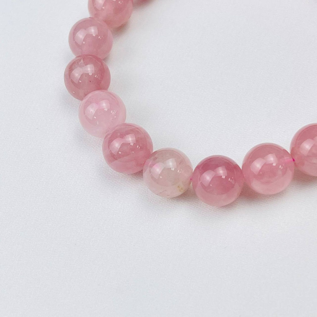 Браслет из мадагаскарского Розового кварца 19 см