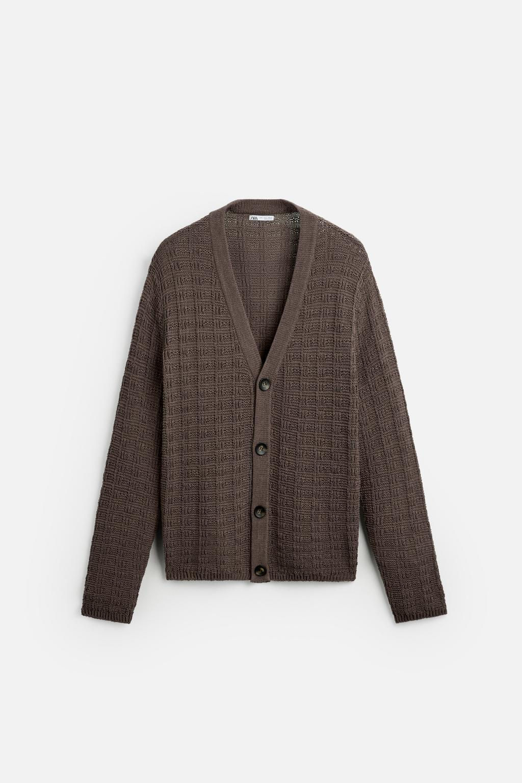 TEXTURED CARDIGAN - Zara фото 7