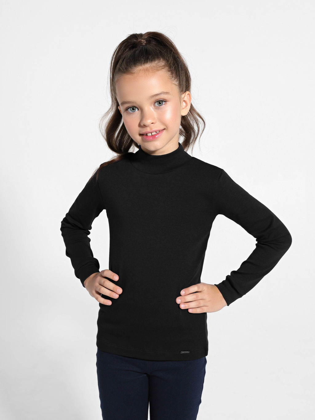 CONTE Хлопковый джемпер-гольф DD 1073 black