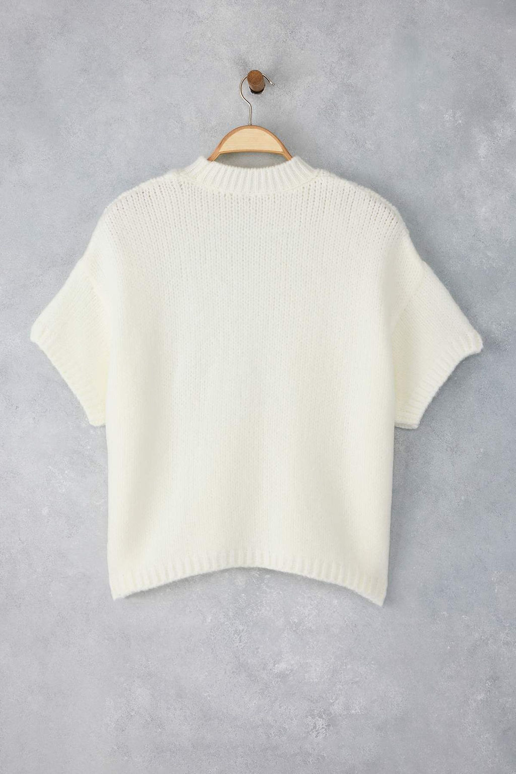 Gri Genis Kal?p Yumusak Dokulu Triko Kazak TWOAW25KZ00021 - Trendyolmilla фото 27