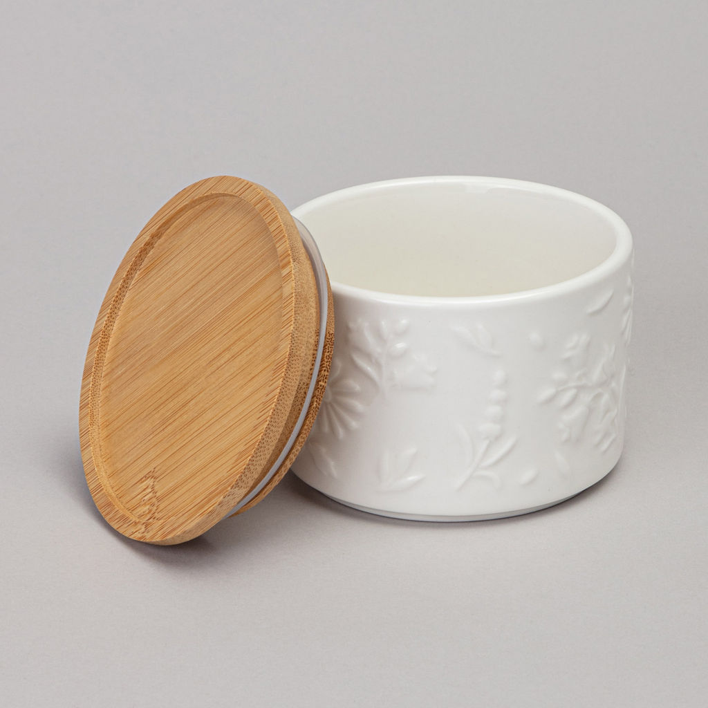 НАБОР БАНОК LEFARD FLOWERS STORY С ДЕРЕВ. КРЫШКОЙ 2 ШТ. 9*6,5 СМ 225 МЛ  фото 5