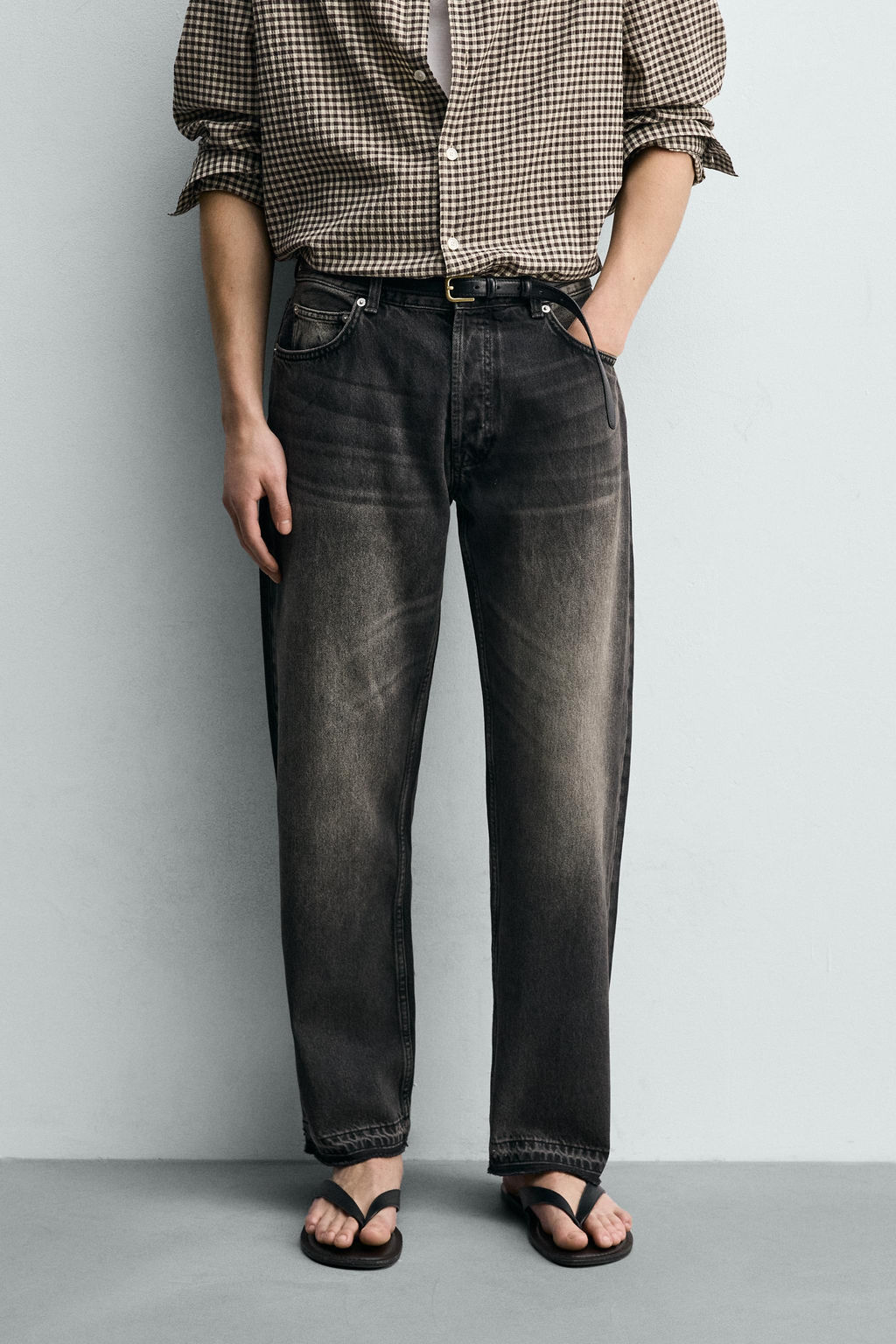 JEANS STRAIGHT FIT / Carb?n - Zara фото 2