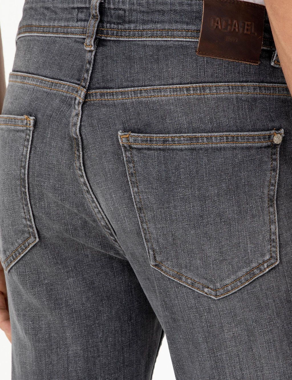 Джинсовые брюки узкого кроя антрацитового цвета - Cacharel фото 6