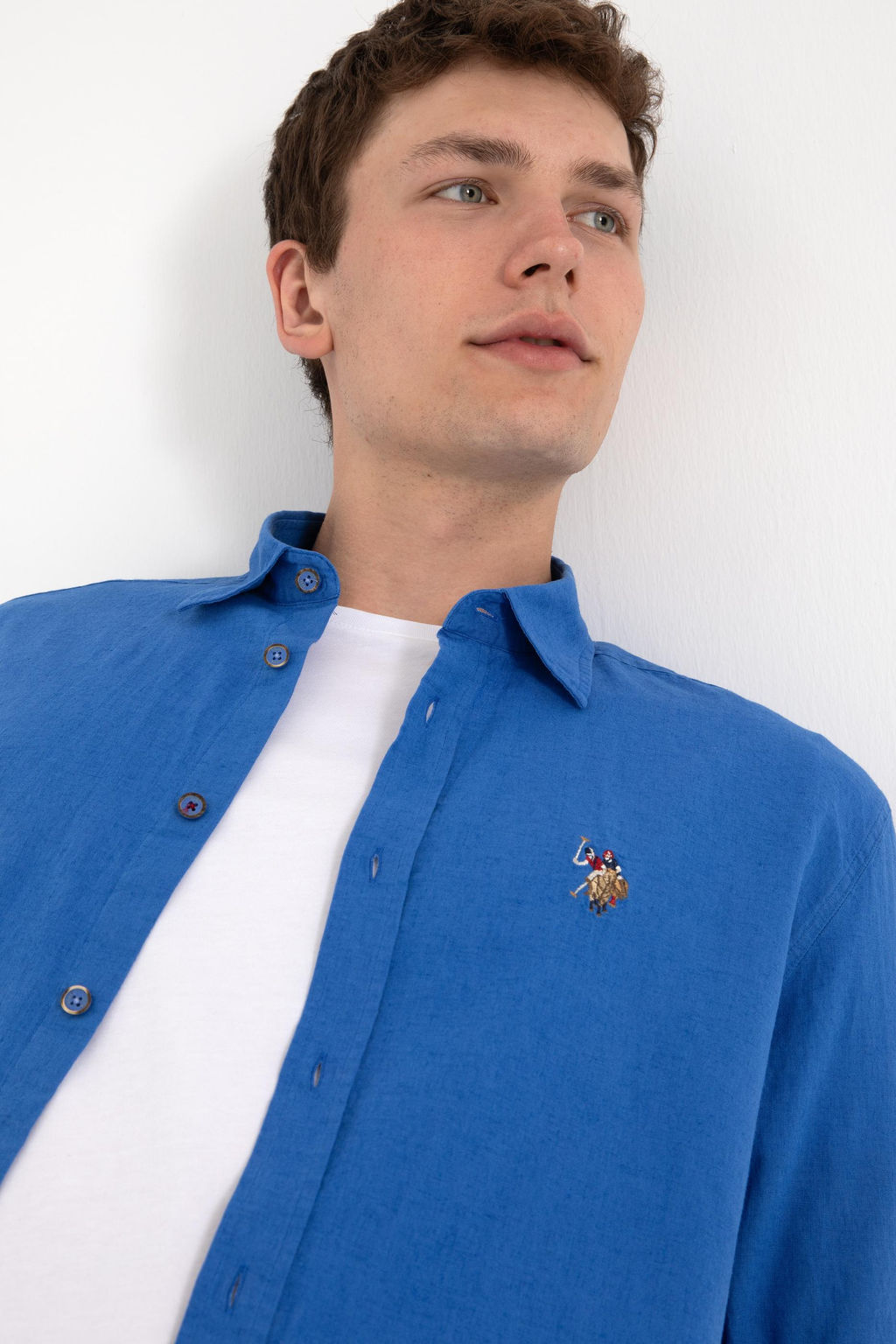 Erkek _ndigo Uzun Kollu Basic G_mlek Sepette S_rpriz _ndirim - U.s. polo assn фото 2