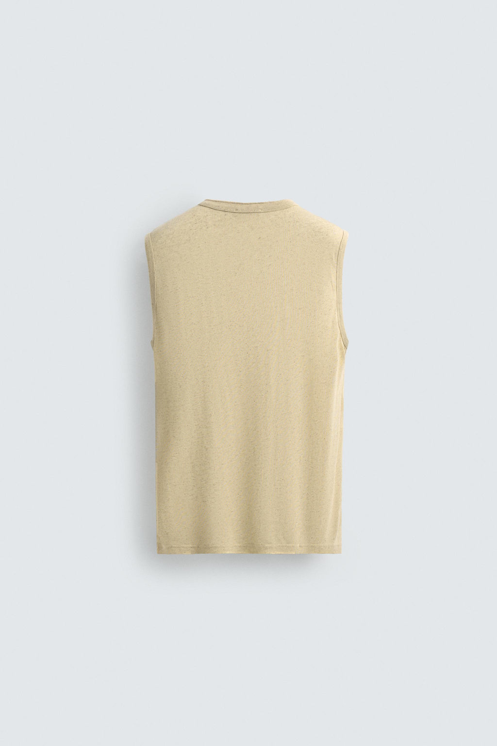 CAMISETA TANK RELAXED FIT VISCOSA - LINO / Beige