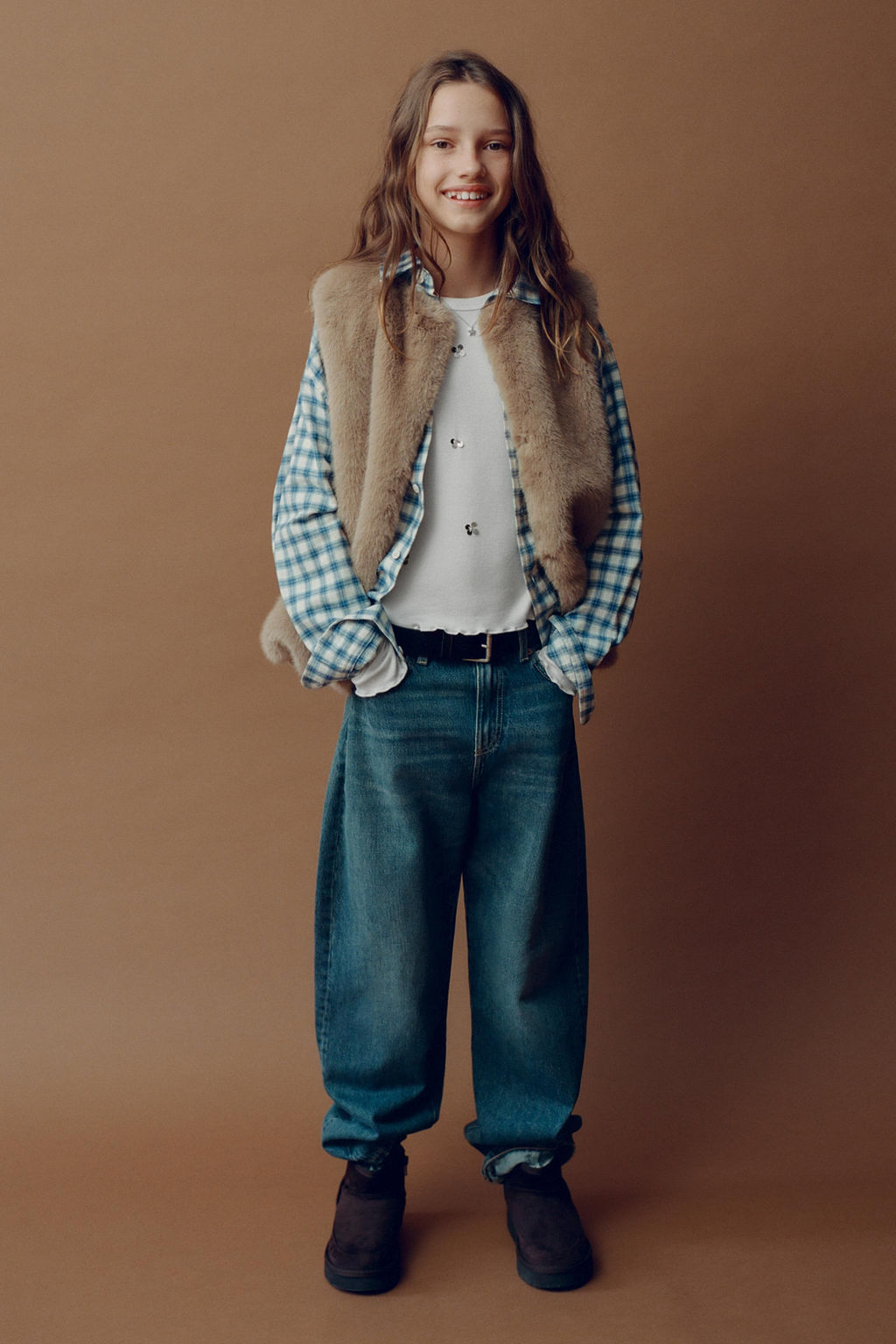 FAUX FUR GILET - Zara фото 7