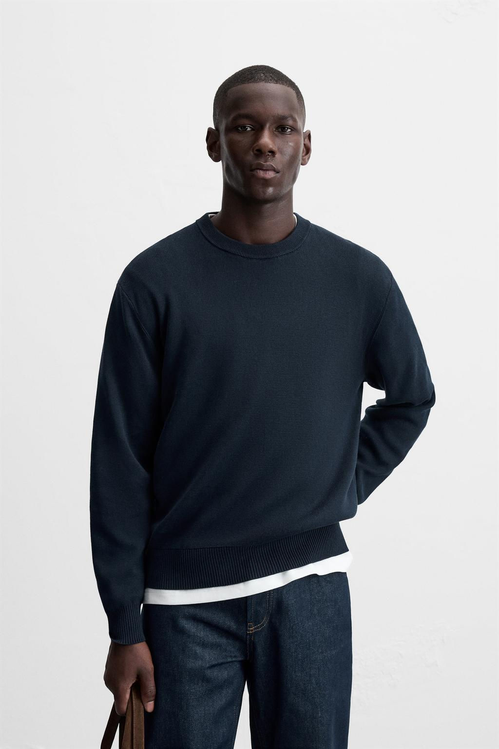 TEXTURED COTTON - MODAL SWEATER - Zara фото 2