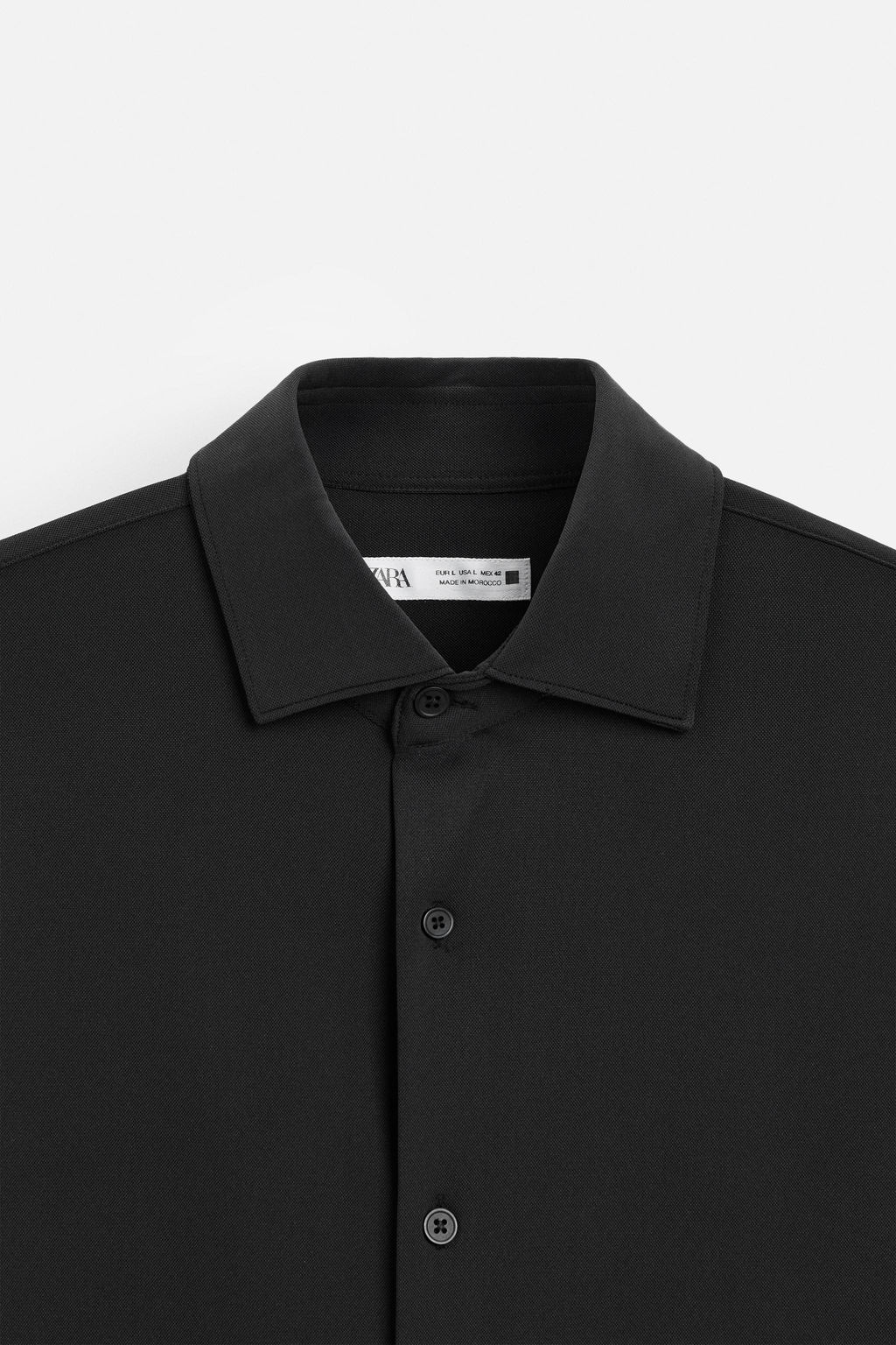 TEXTURED STRETCH SHIRT - Zara фото 8