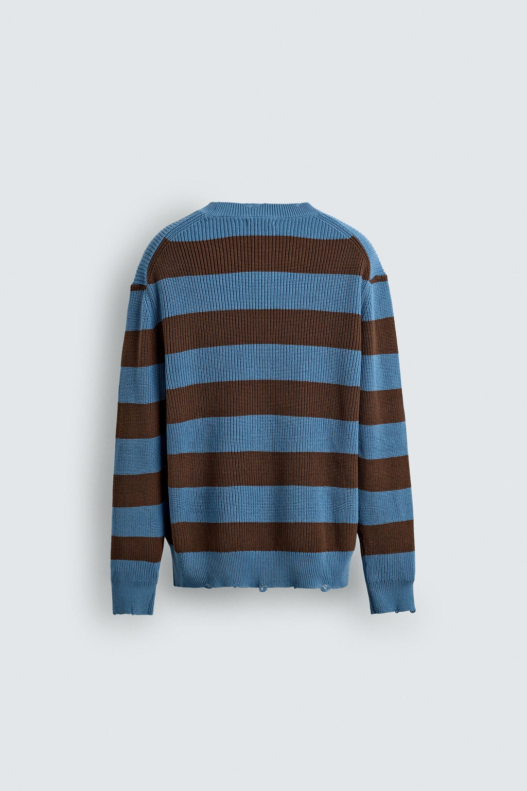 STRIPED PURL KNIT SWEATER - Zara фото 9