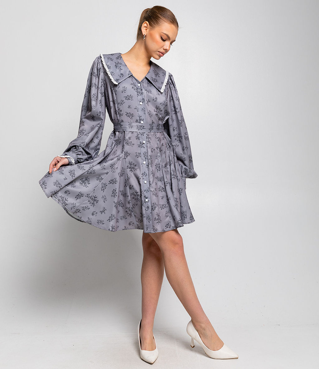 Платье #КТ2503 (2)-2, серый