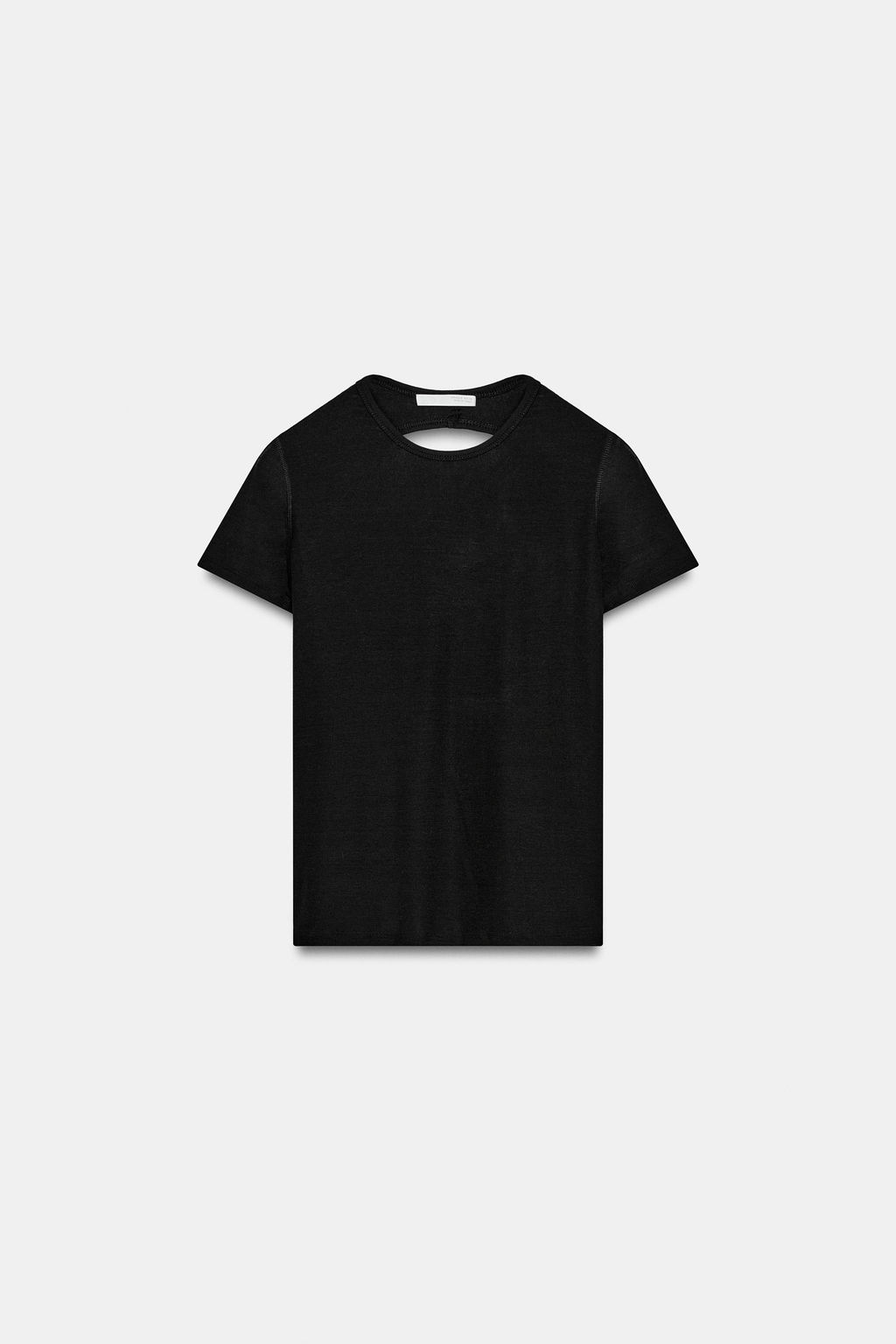 CAMISETA ABERTURA ESPALDA / Negro - Zara фото 3