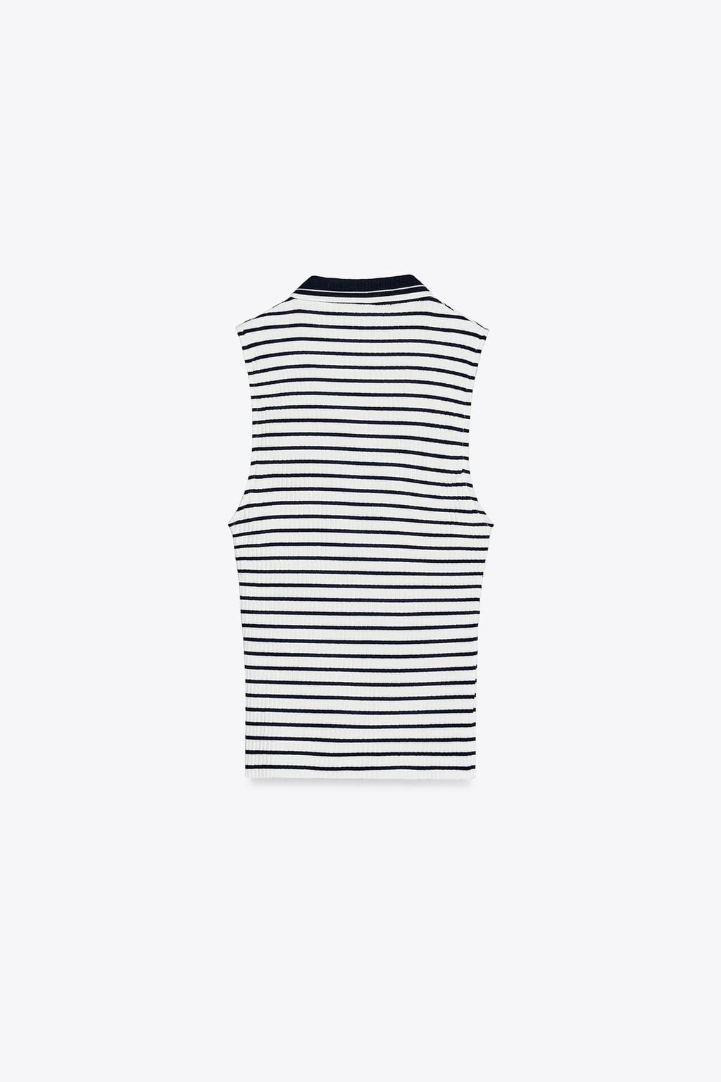 RIBBED POLO SHIRT - Zara фото 15