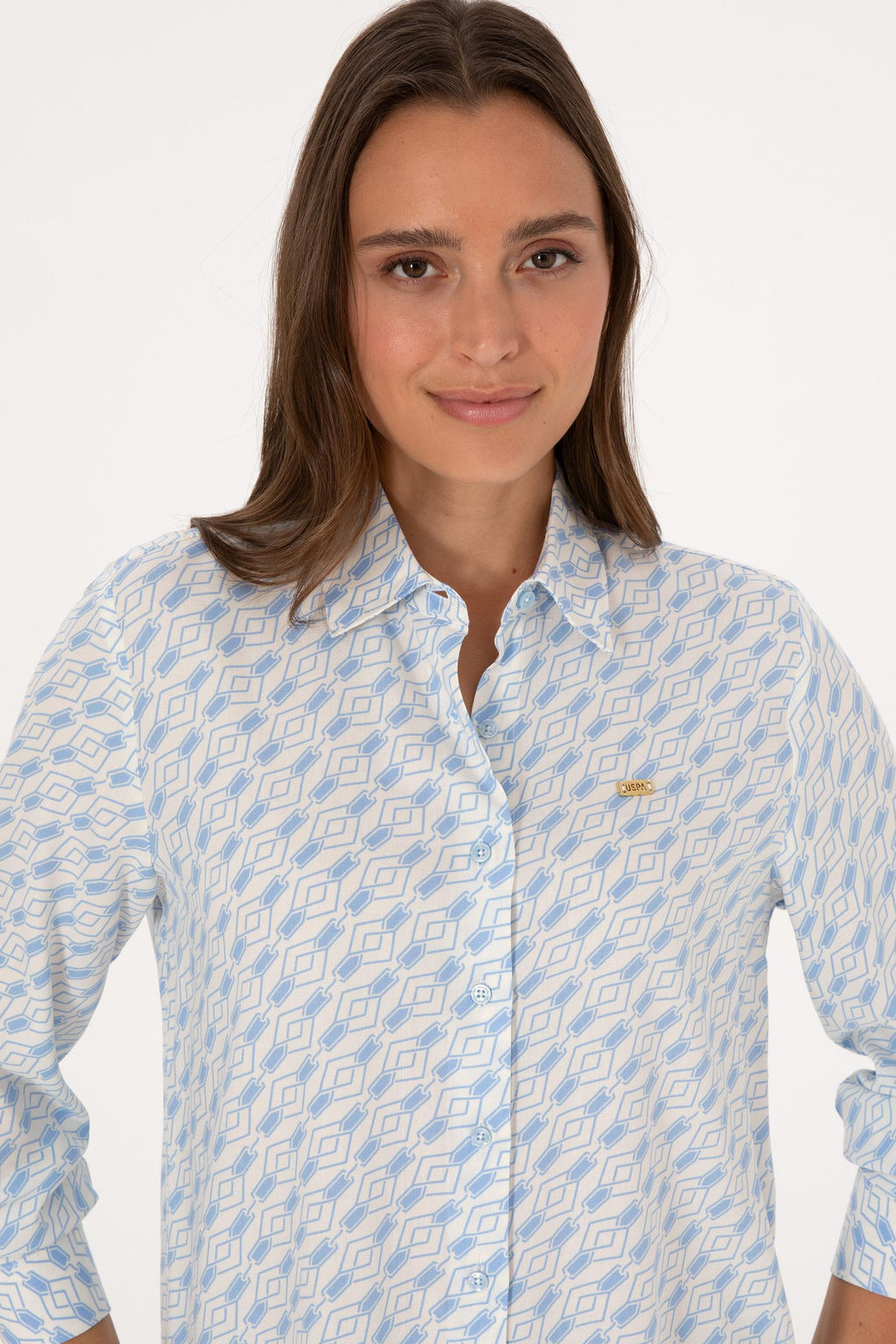 Kad_n A__k Mavi Uzun Kollu G_mlek Sepette S_rpriz _ndirim - U.s. polo assn фото 2