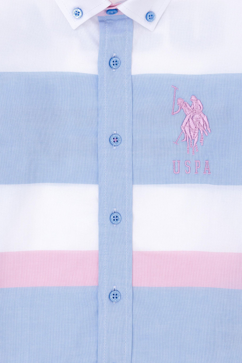 U. S. Polo Assn Синяя рубашка с длинным рукавом для мальчика - U.s. polo assn фото 3