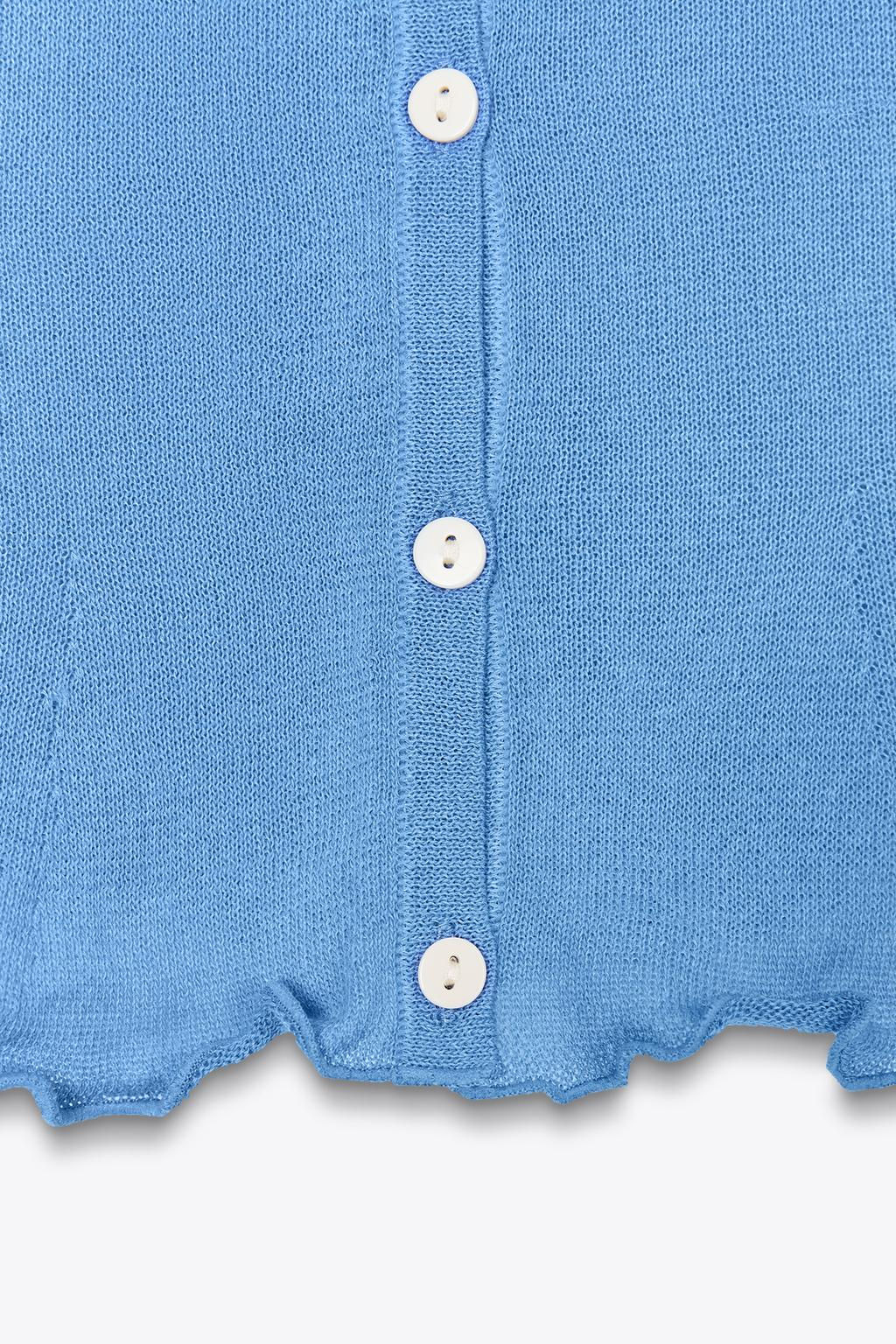 RUFFLED KNIT TOP - Zara фото 6
