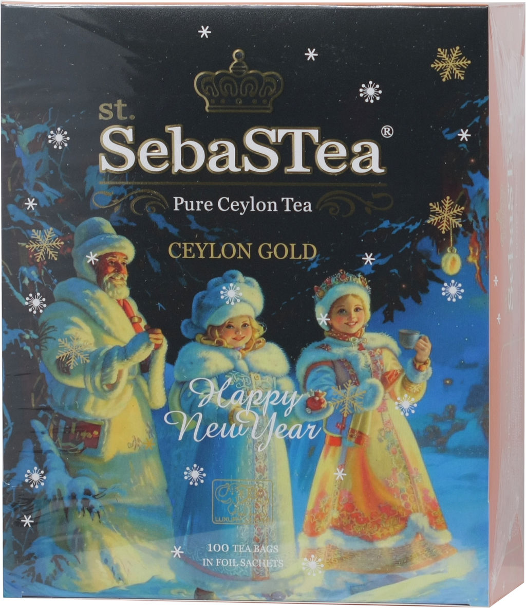 SebaSTea. Новый год. Tea Snowgirls. Дед Мороз и Снегурочки карт.упаковка, 100 пак.