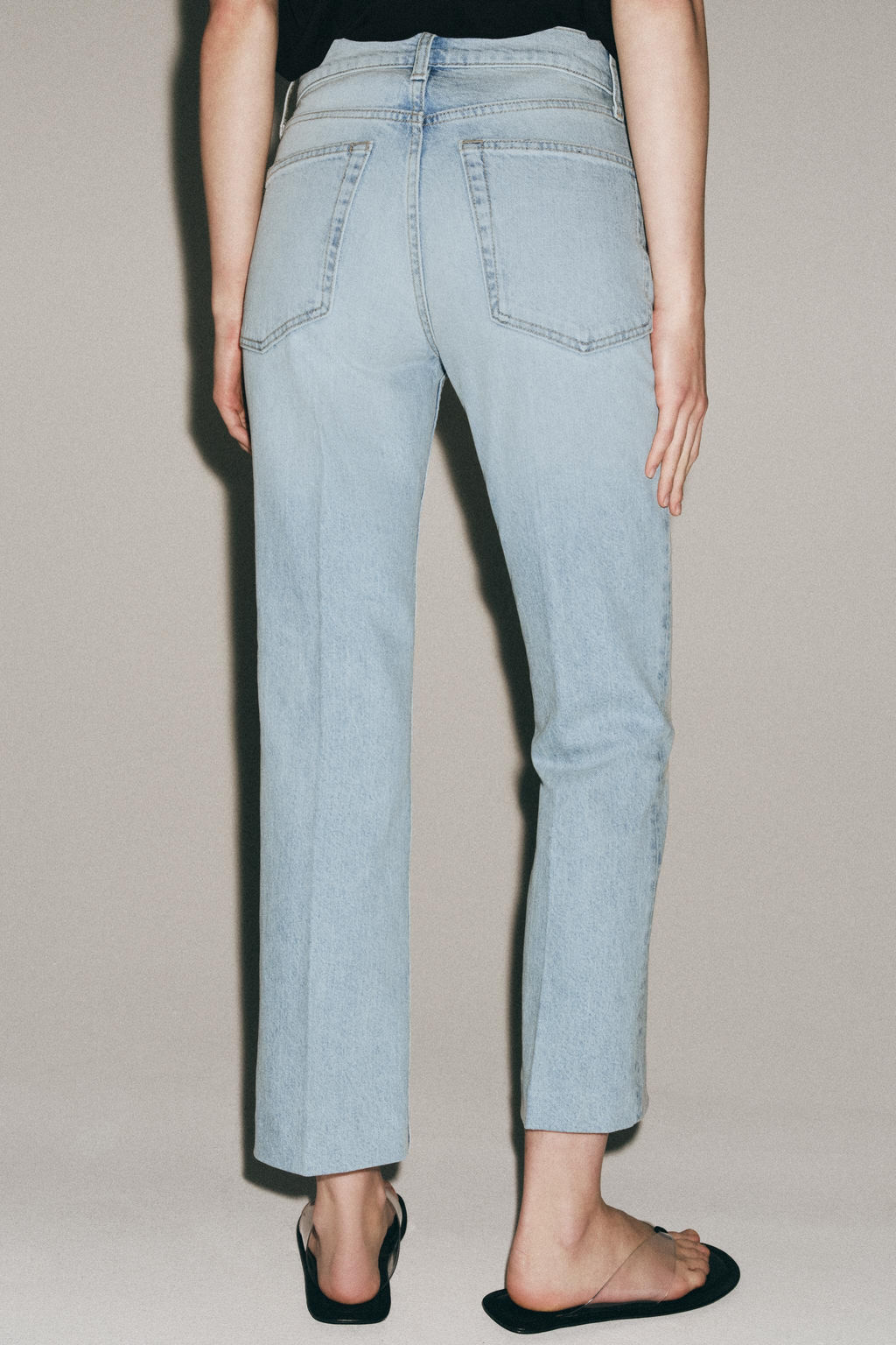 JEANS ZW COLLECTION BOOTCUT TIRO MEDIO / Azul claro - Zara фото 3