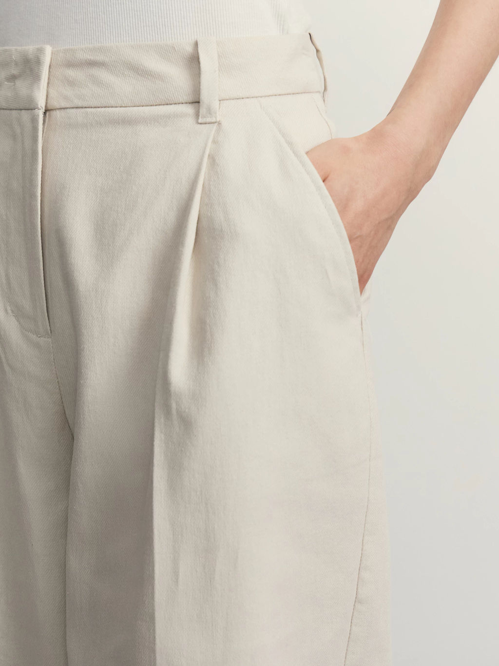 Брюки прямого кроя с содержанием льна / Zarina  фото 5