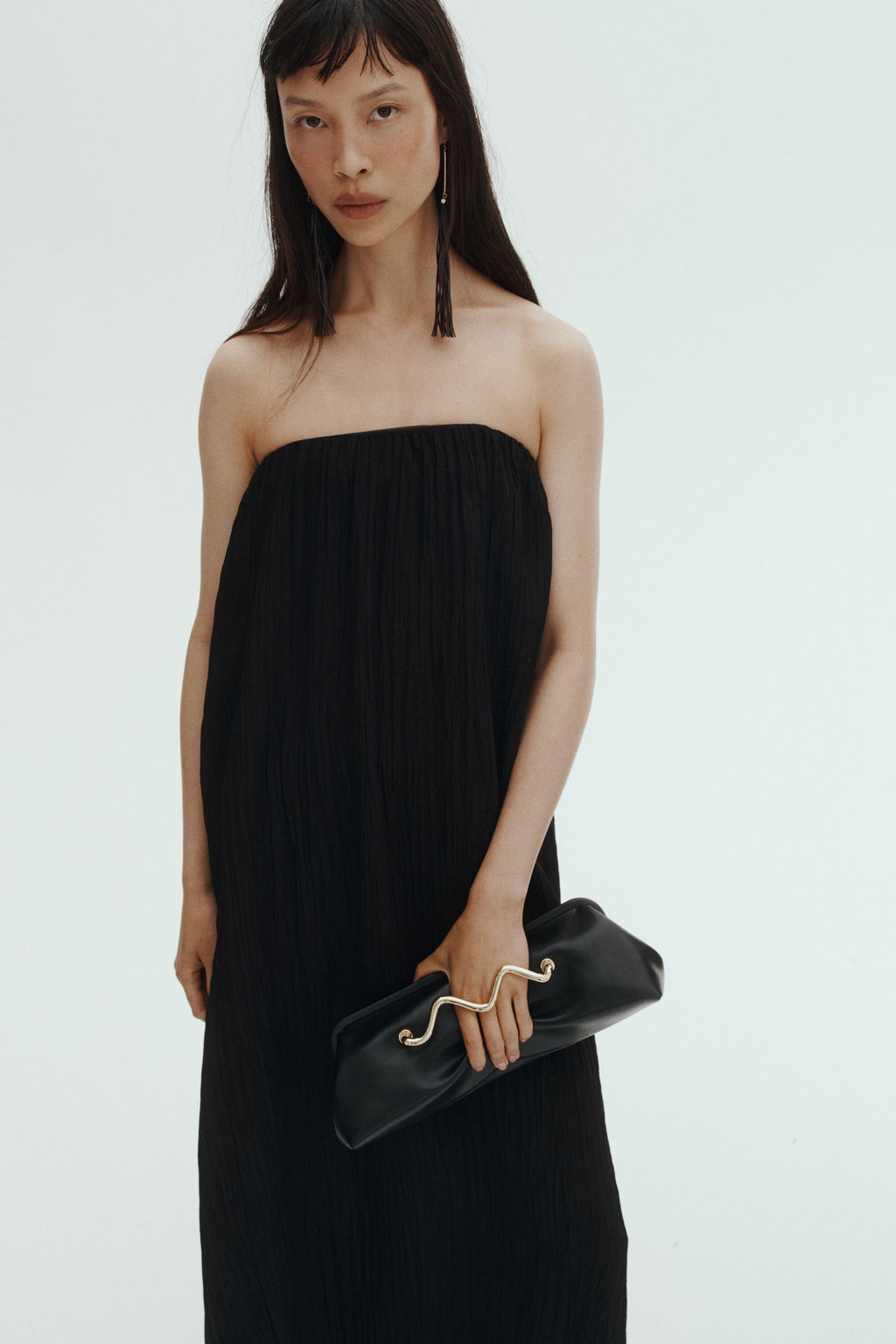 Vestido bandeau efecto arrugado - H&m фото 5