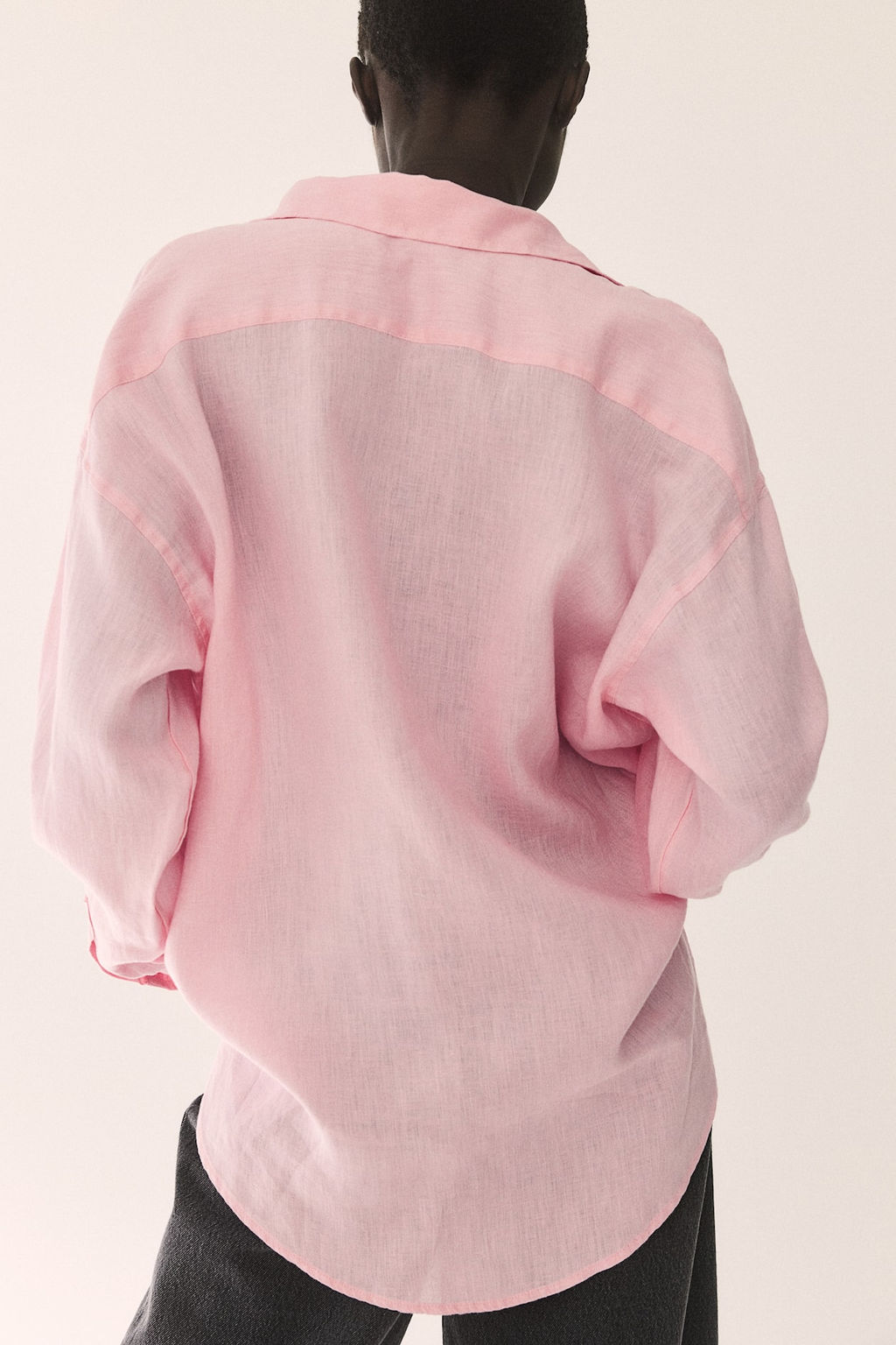 Camisa oversize de lino - H&m фото 4