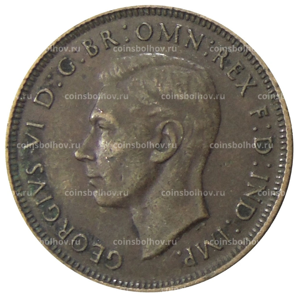 1/2 пенни 1938 года Австралия