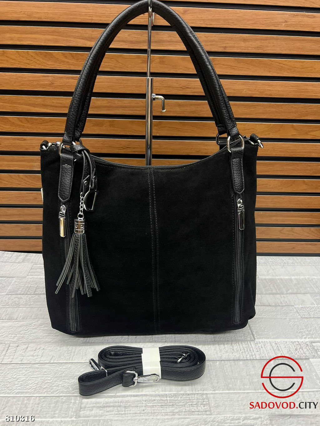 Сумка из натуральной замши - Bruno фото 2