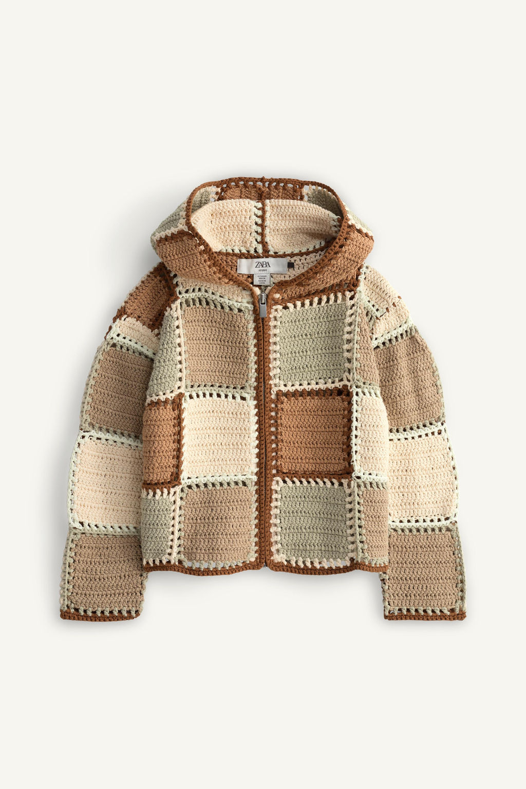 CHAQUETA PUNTO CROCHET CAPUCHA LIMITED EDITION / Multicolor - Zara фото 6