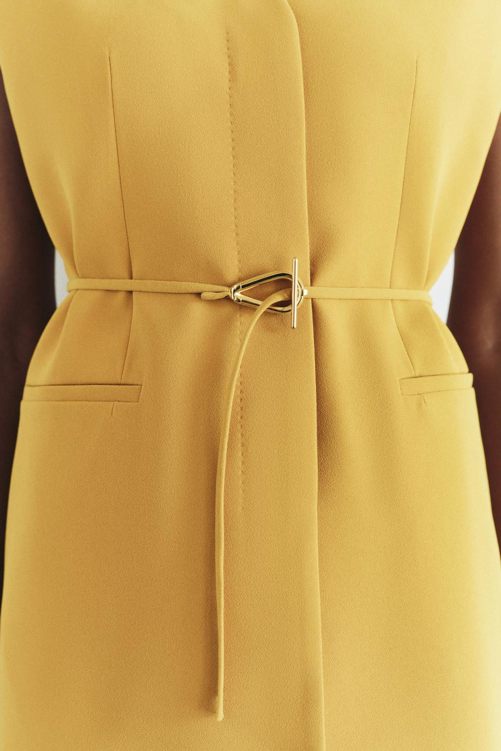 ZW COLLECTION WAISTCOAT WITH BELT AND VENTS - Zara фото 15