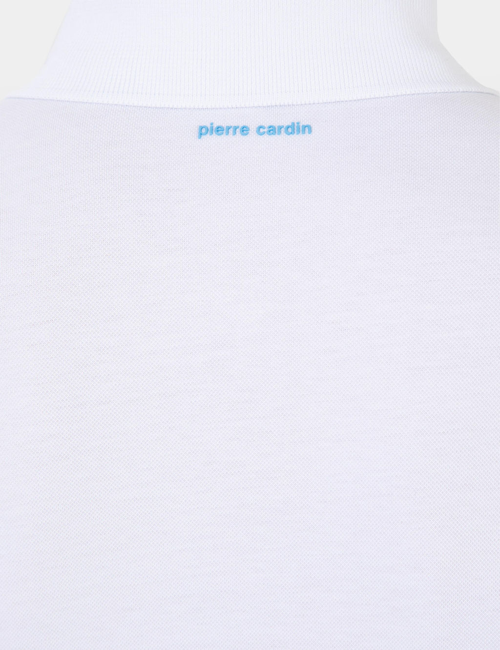 Beyaz Slim Fit Fermuarl_ Polo Yaka Ti__rt