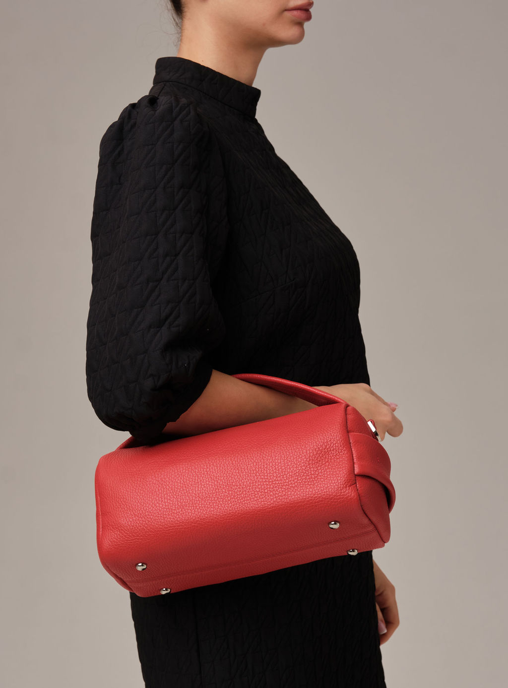 Кожаная сумка Solea DBR 31365 красный  фото 6