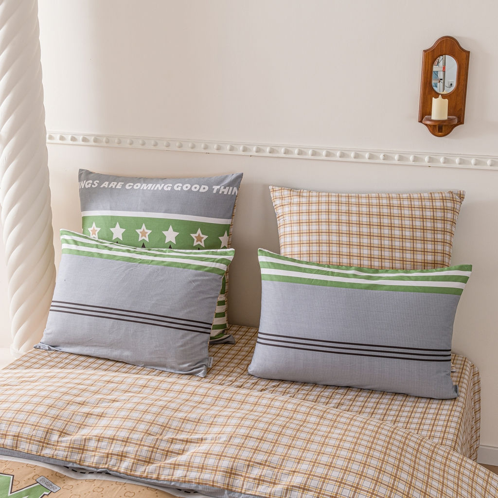 Комплект постельного белья Люкс Сатин 100% хлопок на резинке AR368 180*200*25;160*200*25;140*200*25 2 спальный 70-70 2 шт;50-70 2 шт