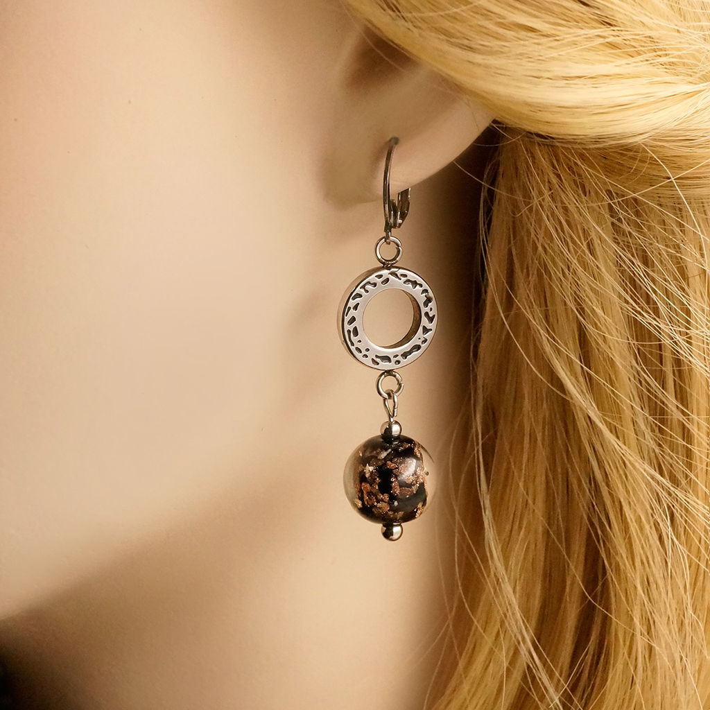 Серьги из муранского стекла