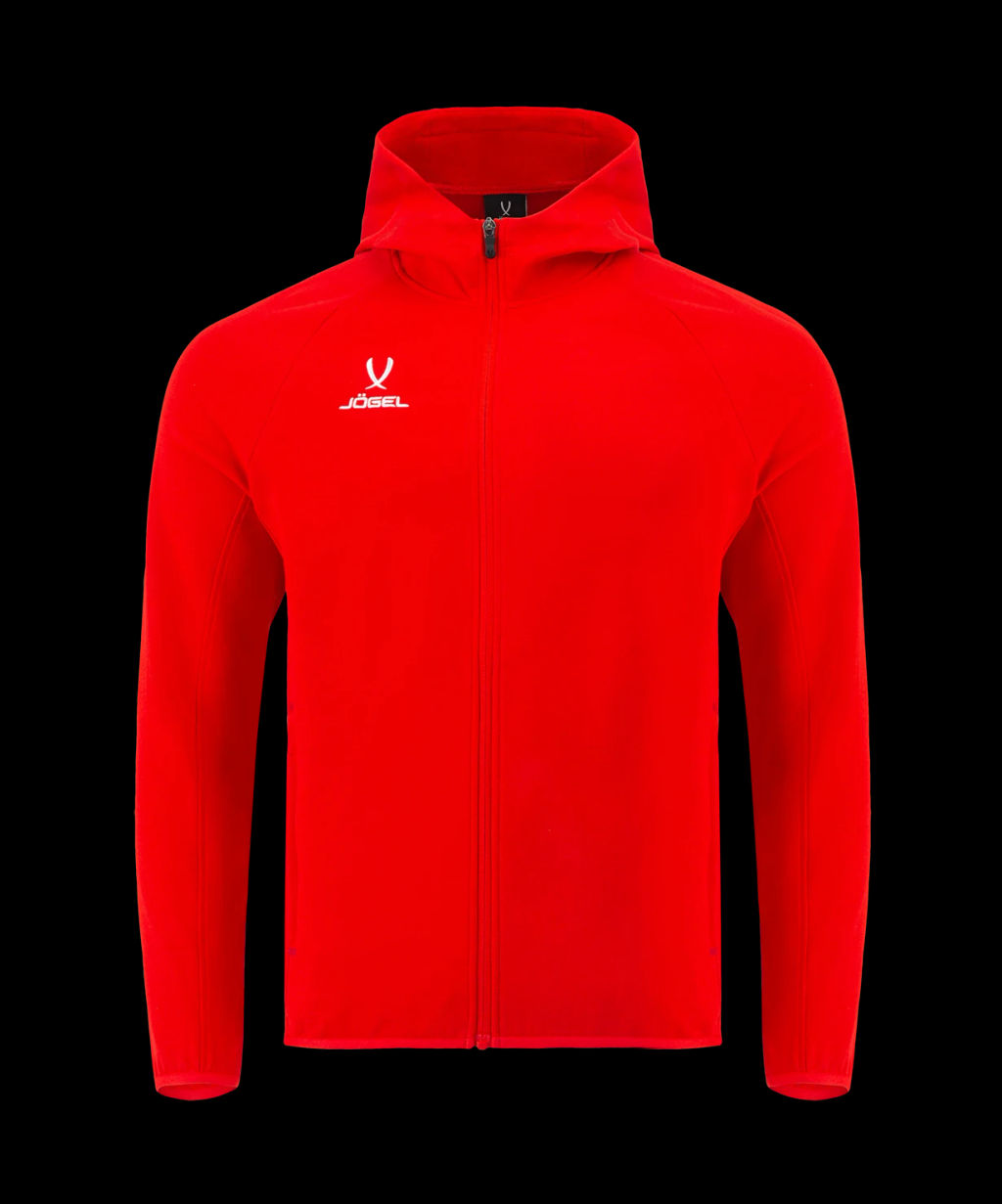 Худи на молнии JOGEL ESSENTIAL Athlete Hooded FZ Jacket, красный  фото 2