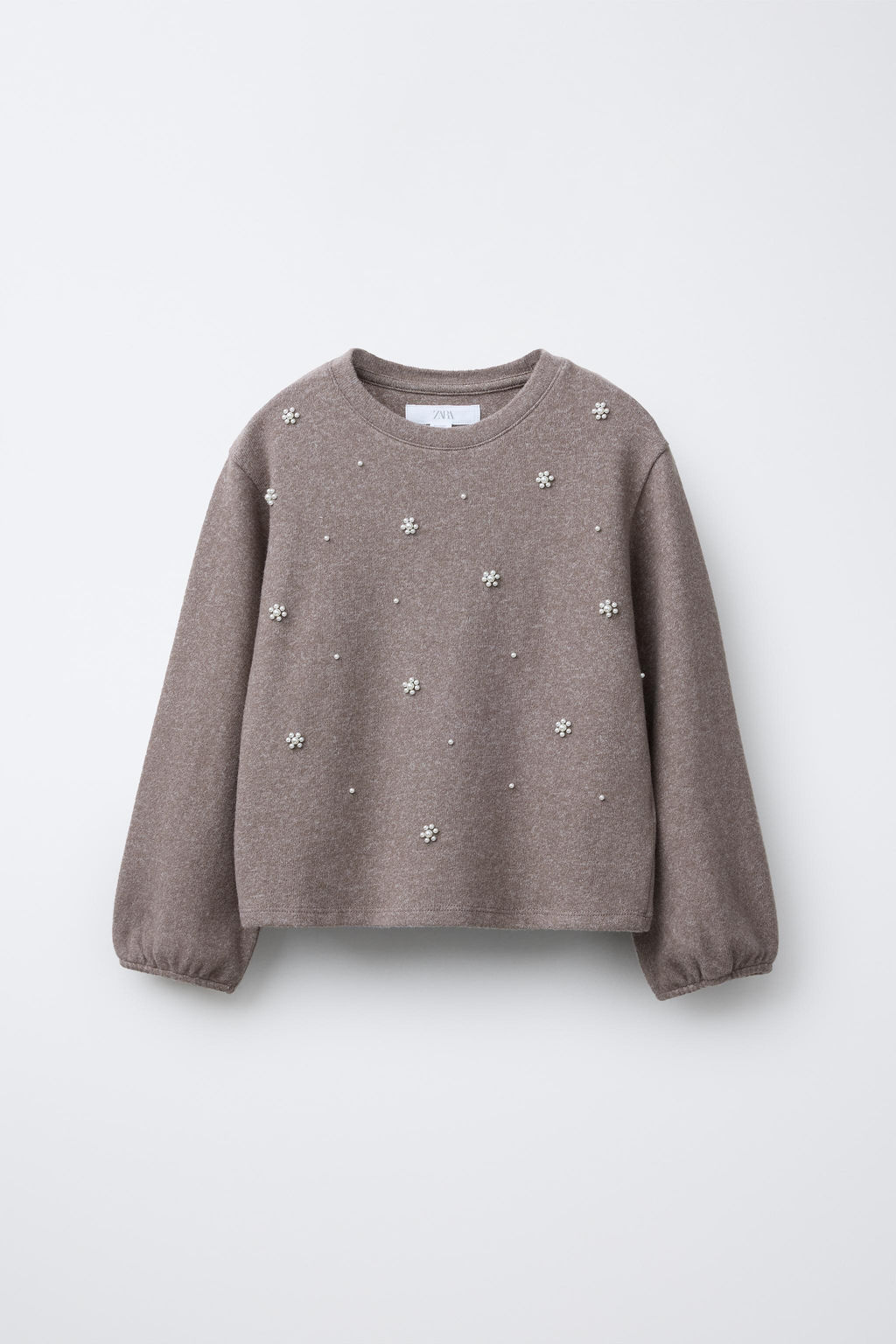 SOFT-TOUCH FAUX PEARL T-SHIRT
