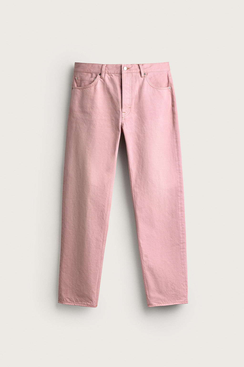 JEANS STRAIGHT FIT / Rosa claro - Zara фото 7