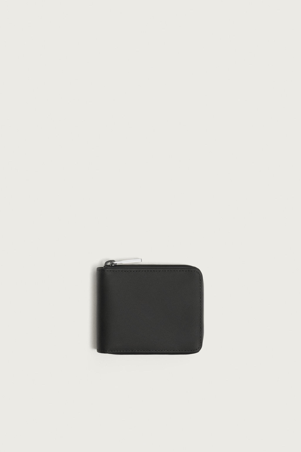 CARTERA CREMALLERA ENGOMADA / Negro