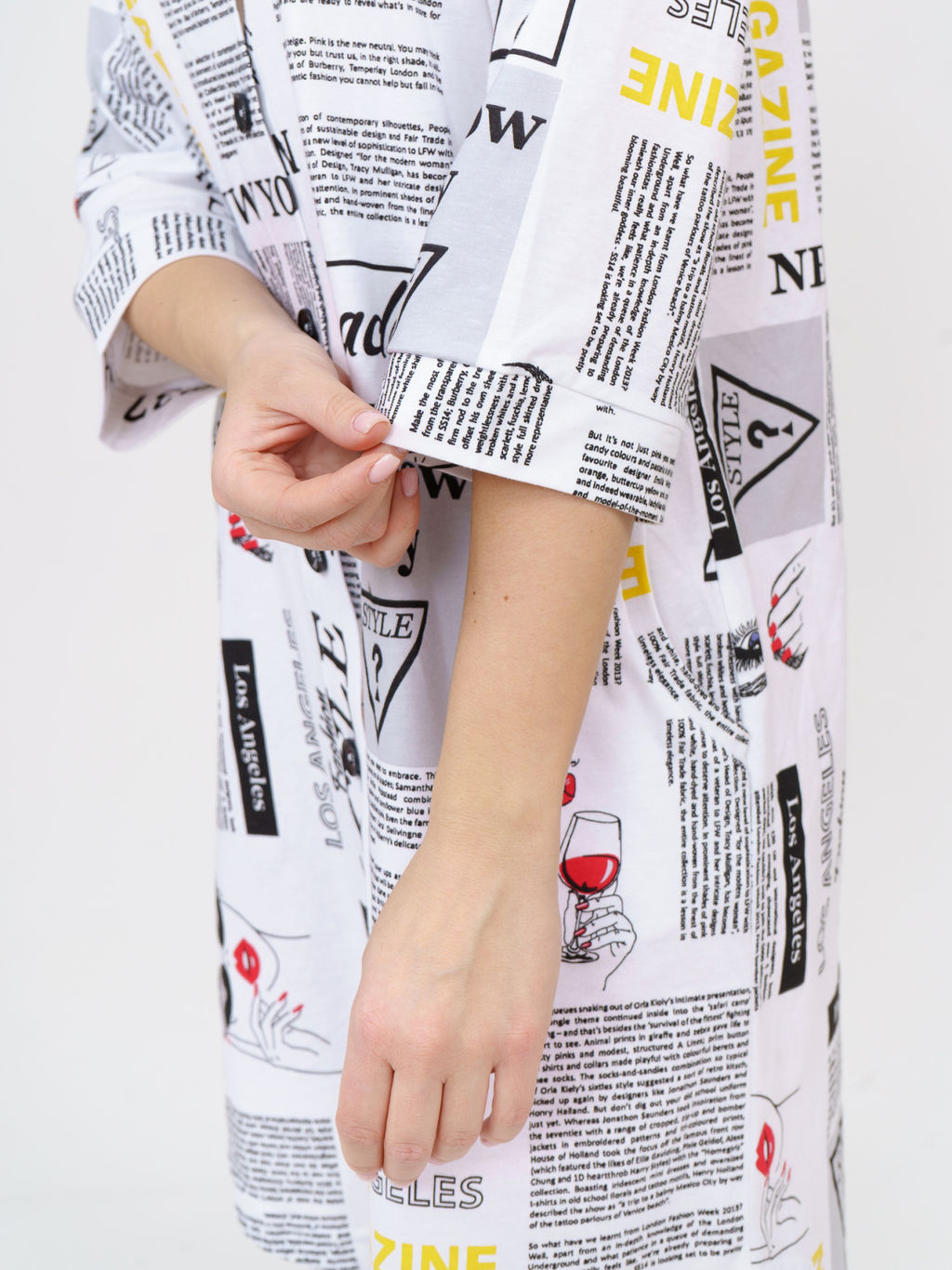 433 Халат "Газета"