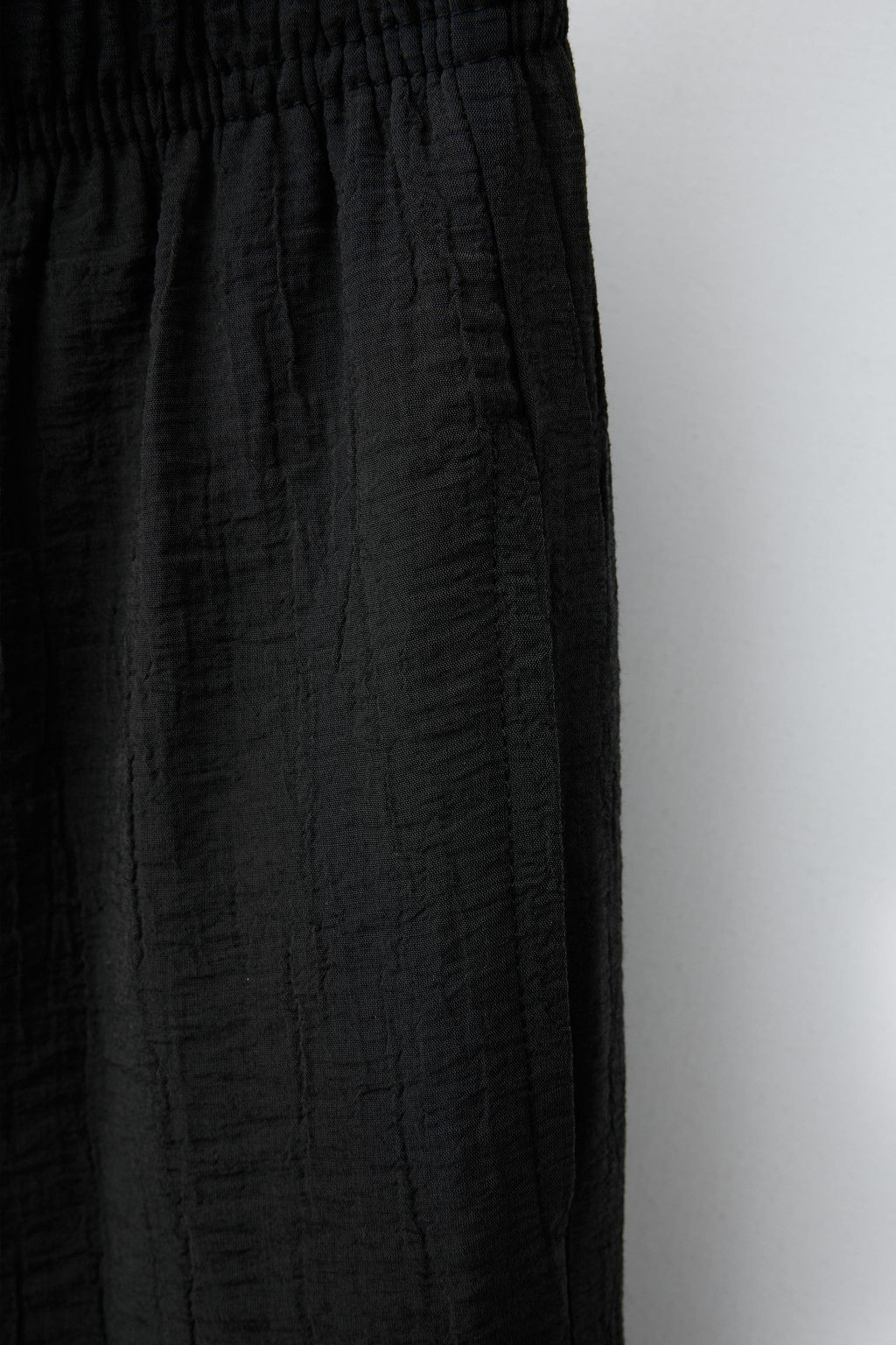 CRINKLED EFFECT WIDE-LEG TROUSERS - Zara фото 4