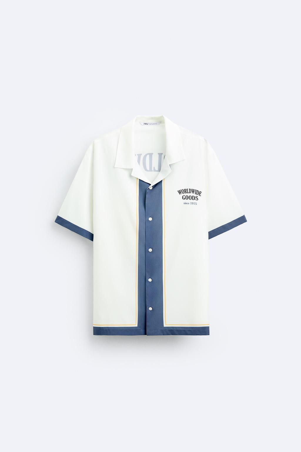 CONTRAST SATIN SHIRT - Zara фото 6