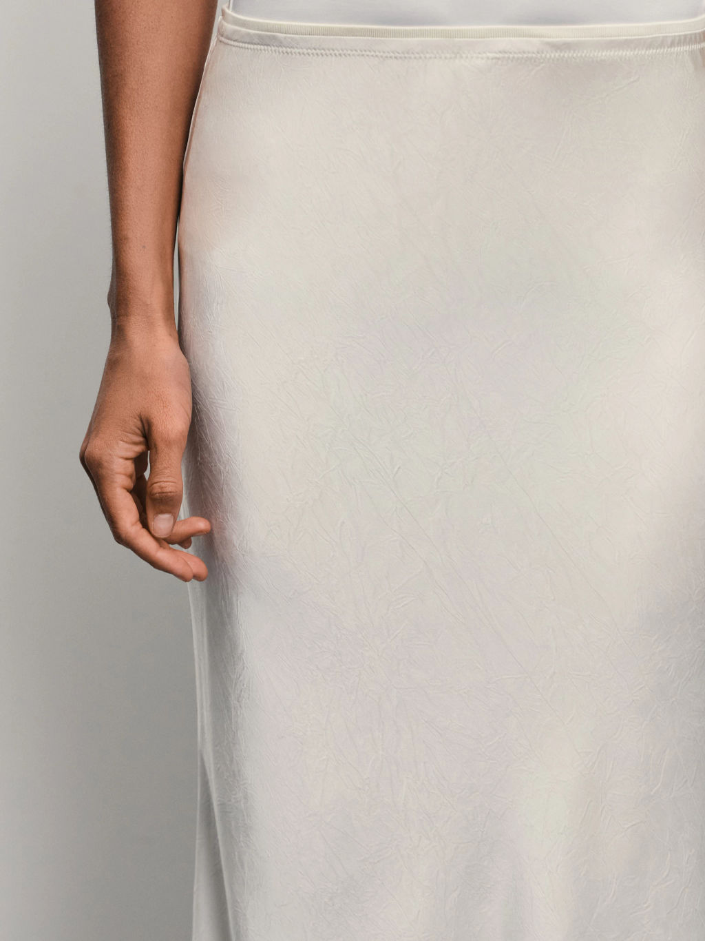 Юбка миди из сатина / Zarina фото 6