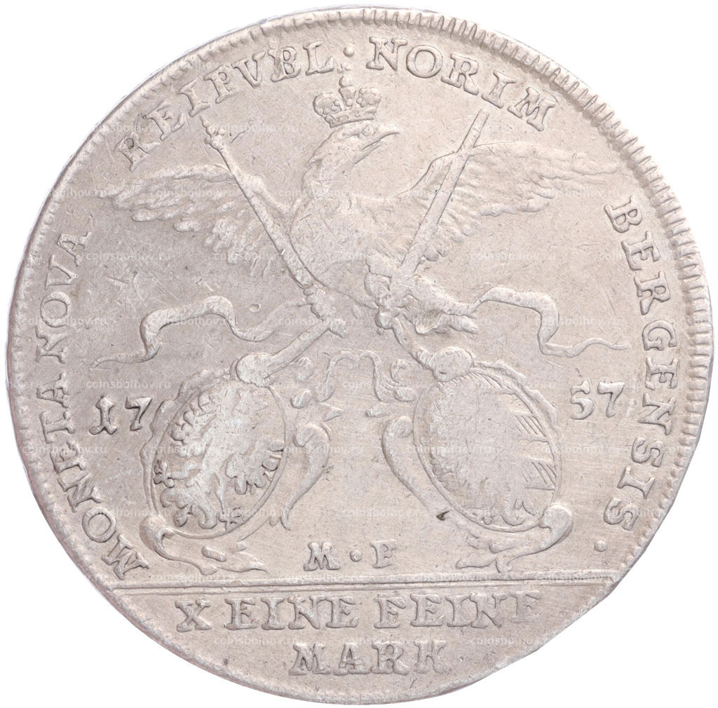 1 талер 1757 года город Нюрнберг