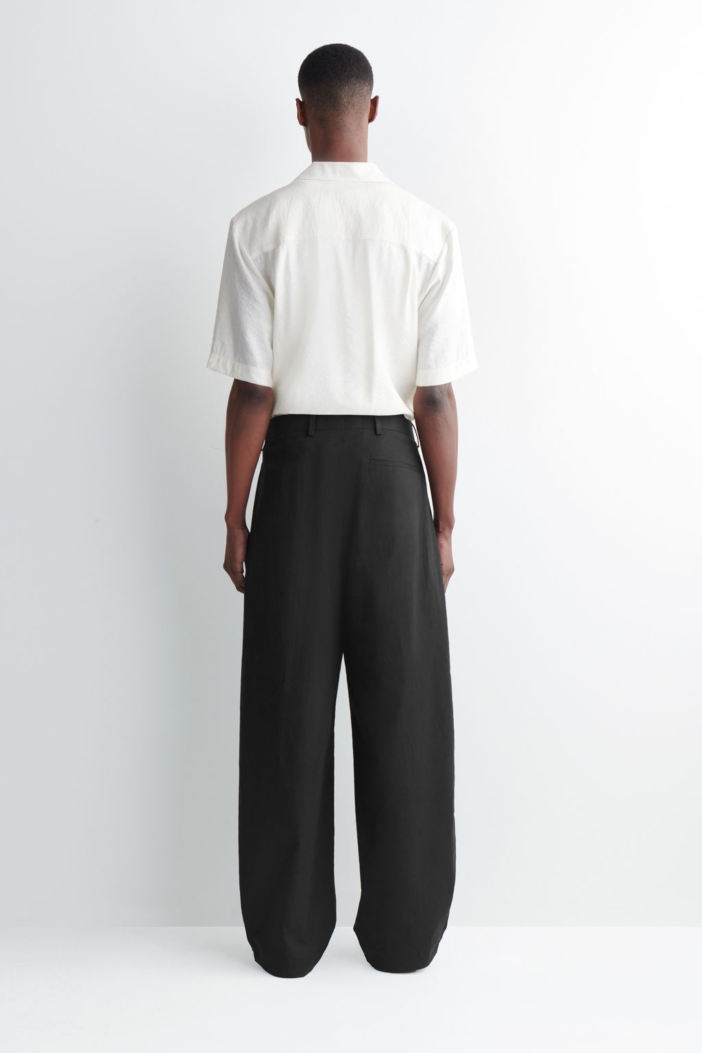 PANTAL?N BARREL LEG RELAXED FIT DE ALGOD?N Y LINO - H&m фото 8