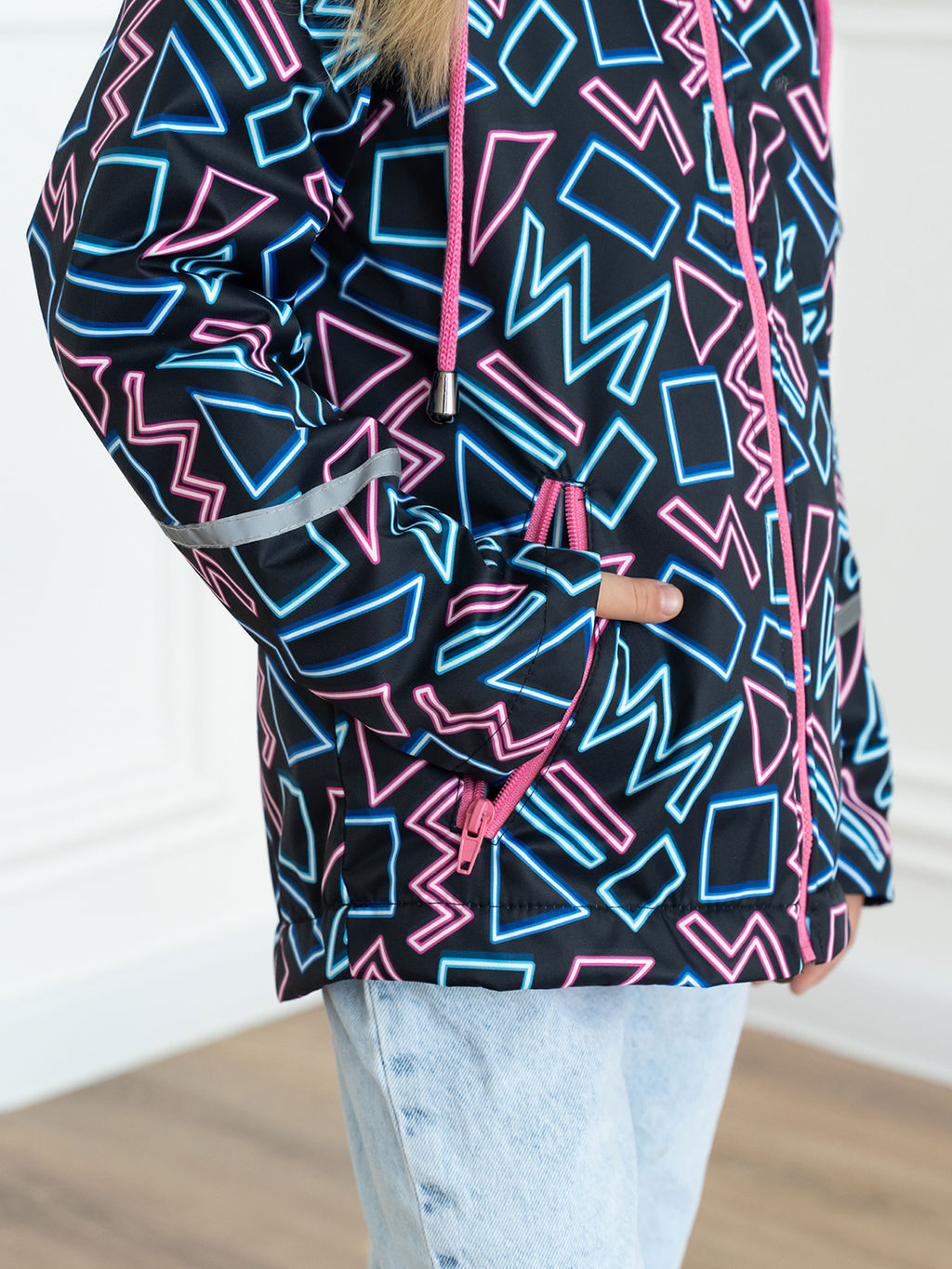 Ветровка детская розовая