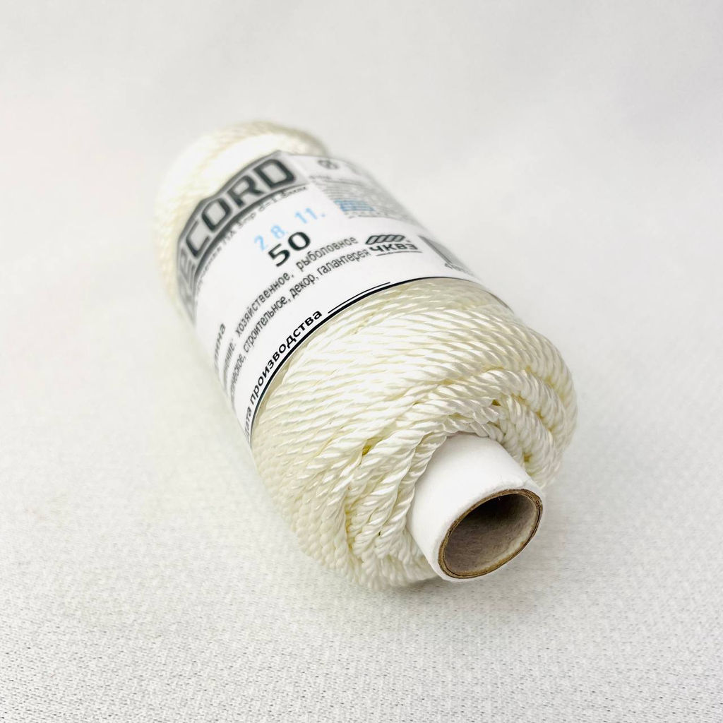 Нить крученая 3 пр. капрон. ПА d=1,8 мм р/н 60 кгс (50 м БК 4), арт. ПА 112 - Полимербыт фото 2