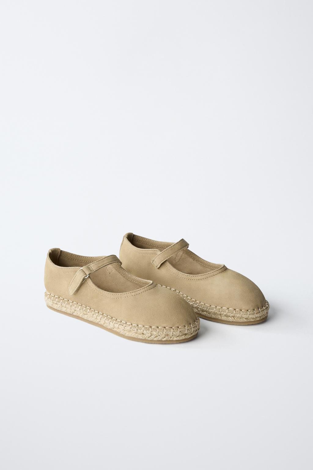 JUTE SUEDE BALLERINAS - Zara фото 3